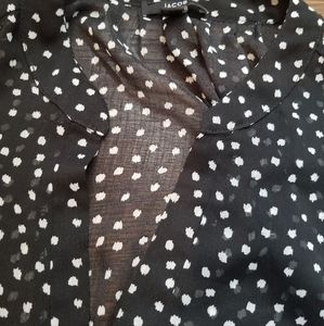 Jacob Polkadot sleeveless sheer top